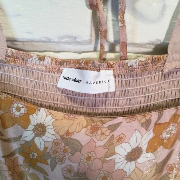 Vada Winter X Maverick Blythe Dress Shimmering Floral L - Picture 2 of 10